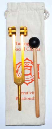 8 1/2" Sacral (orange) tuning fork (image for) 8 1/2" Sacral (orange) tuning fork