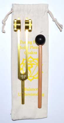 8 1/2" Solar Plexus (yellow) tuning fork (image for) 8 1/2" Solar Plexus (yellow) tuning fork