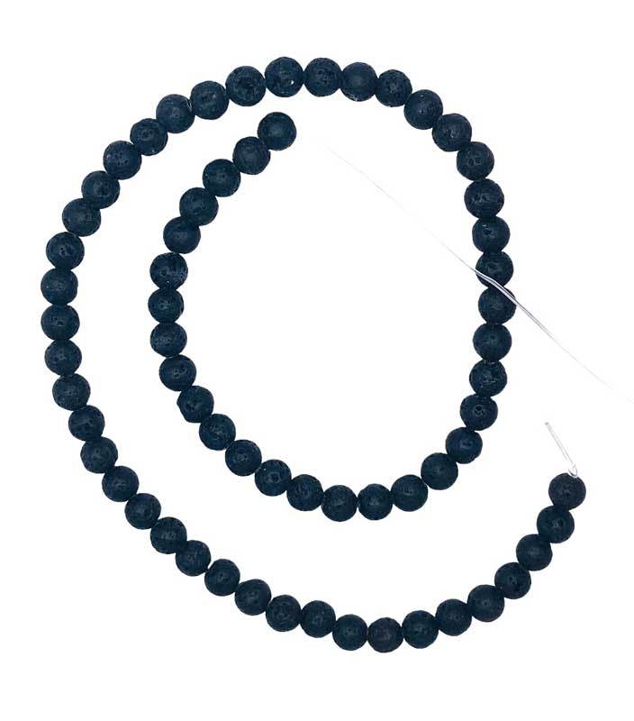 6mm Lava beads (image for) 6mm Lava beads